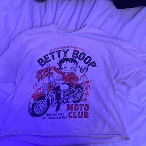 Betty boop float crop top